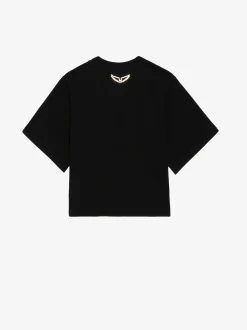 Shop Zadig & Voltaire Lennox Cropped Tee Washedblack